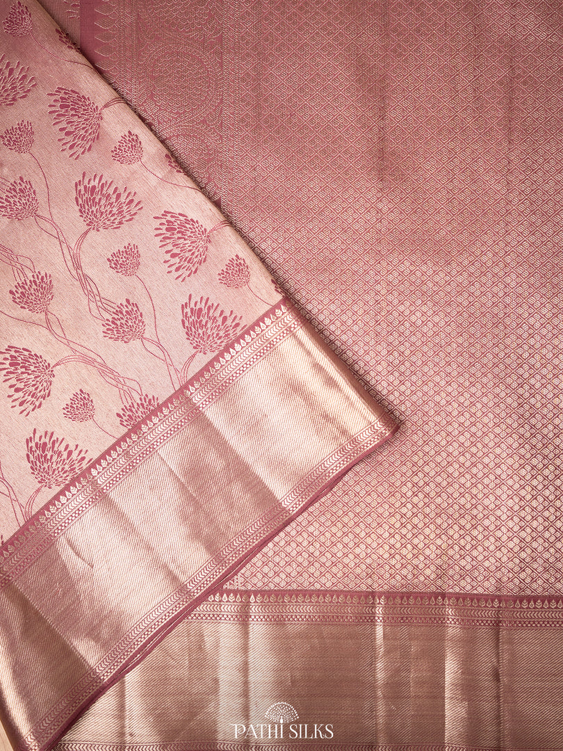 Lilac Kanjivaram Silk Saree