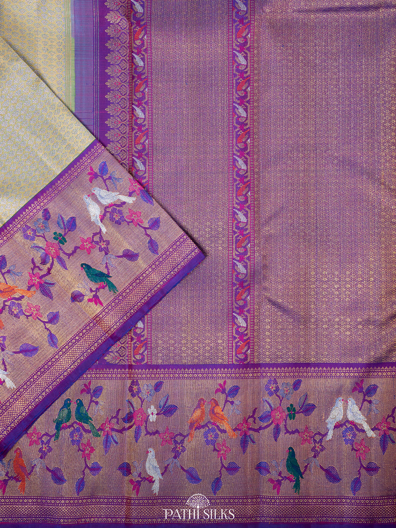 Blue Kanjivaram Silk Saree