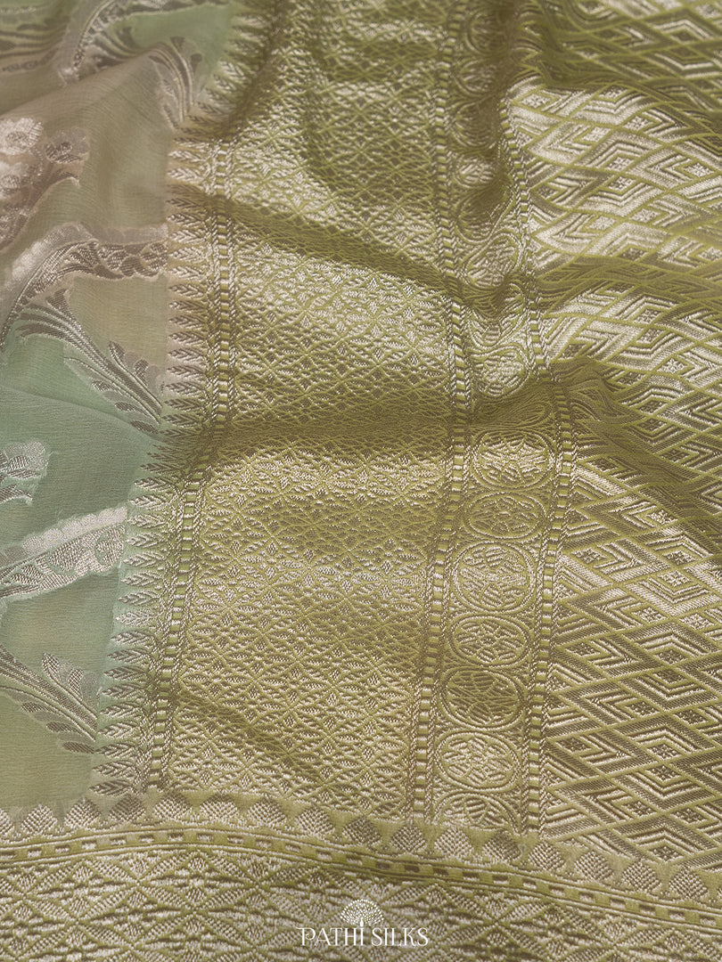 Pastel Rangkat Georgette saree