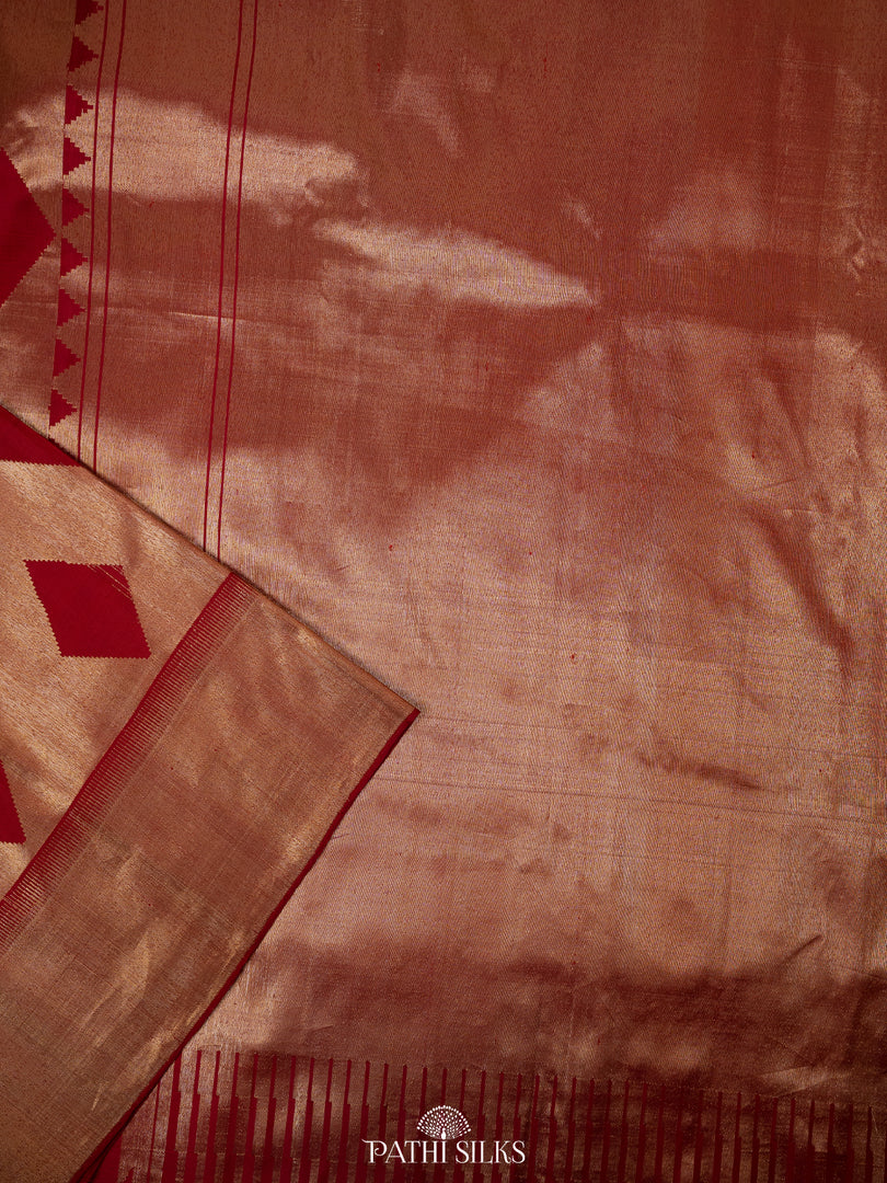 Maroon Kanjivaram Silk Saree