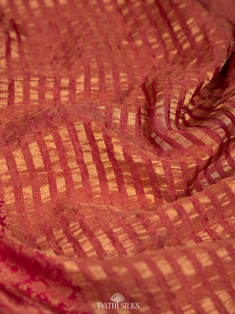 Rani Pink Georgette saree