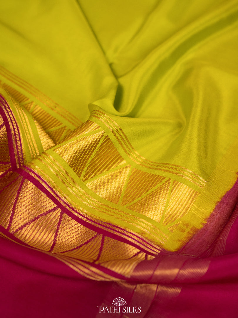 Double colour Mysore Crepe saree