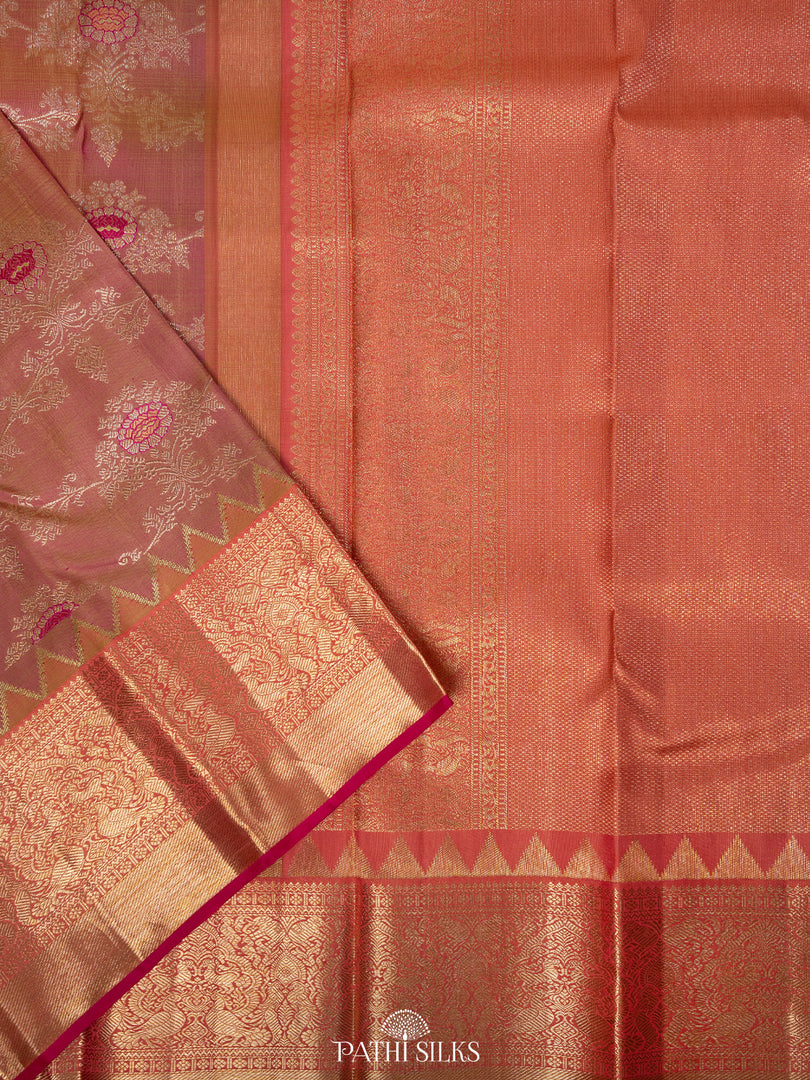 Pink Kanjivaram Silk Saree