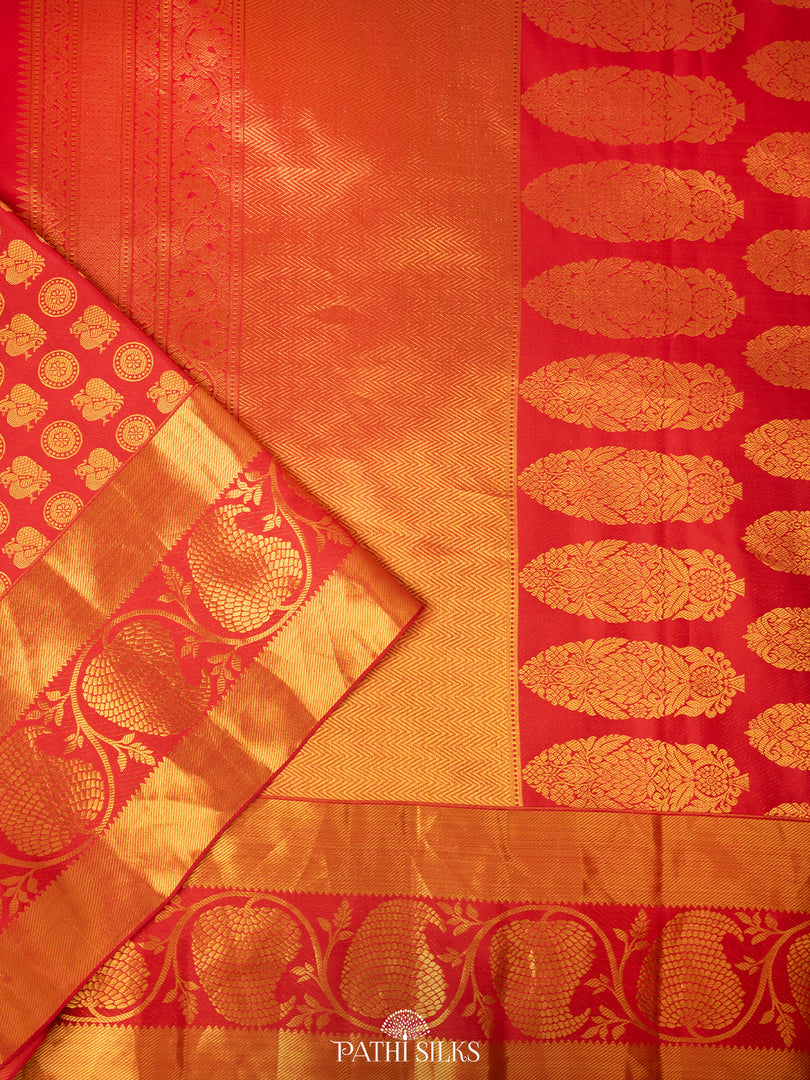Red Kanjivaram Silk Saree