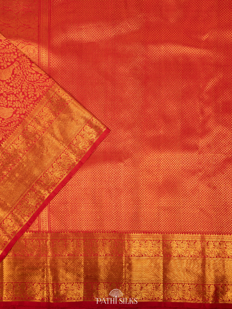 Red Kanjivaram Silk Saree