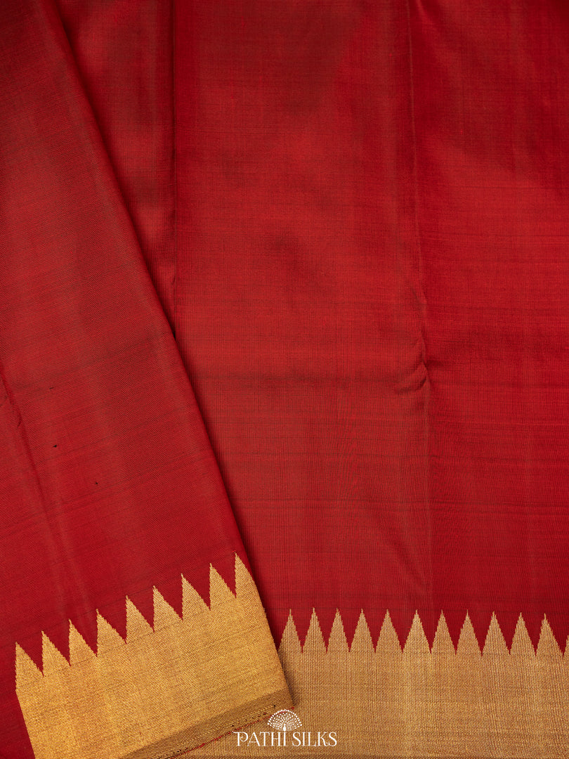 Maroon Kanjivaram SIlk Saree