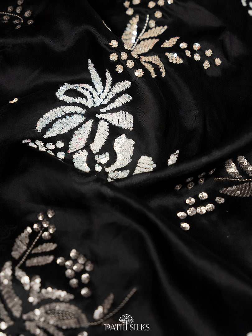 Black Organza saree