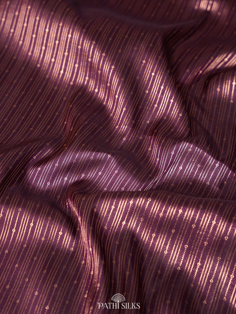 Purple Kanjivaram Silk Saree
