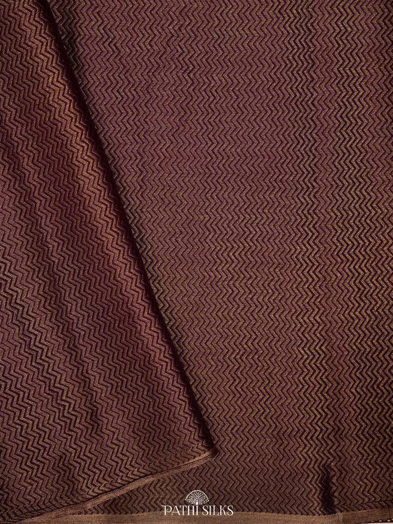 Purple Tissue georgette saree