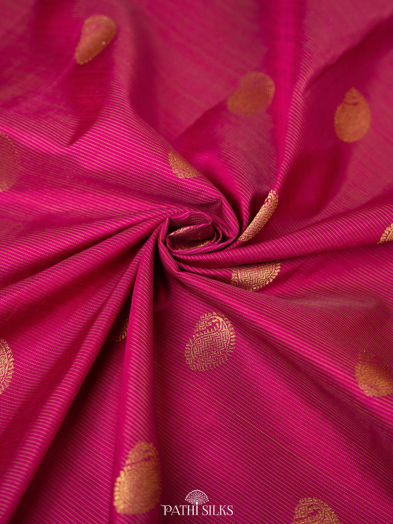 Purple and Green Kanjivaram Silk Saree