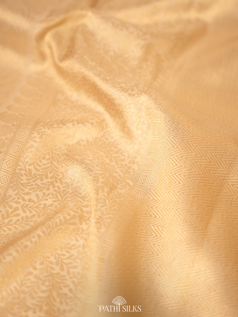 White Kanjivaram Silk Saree