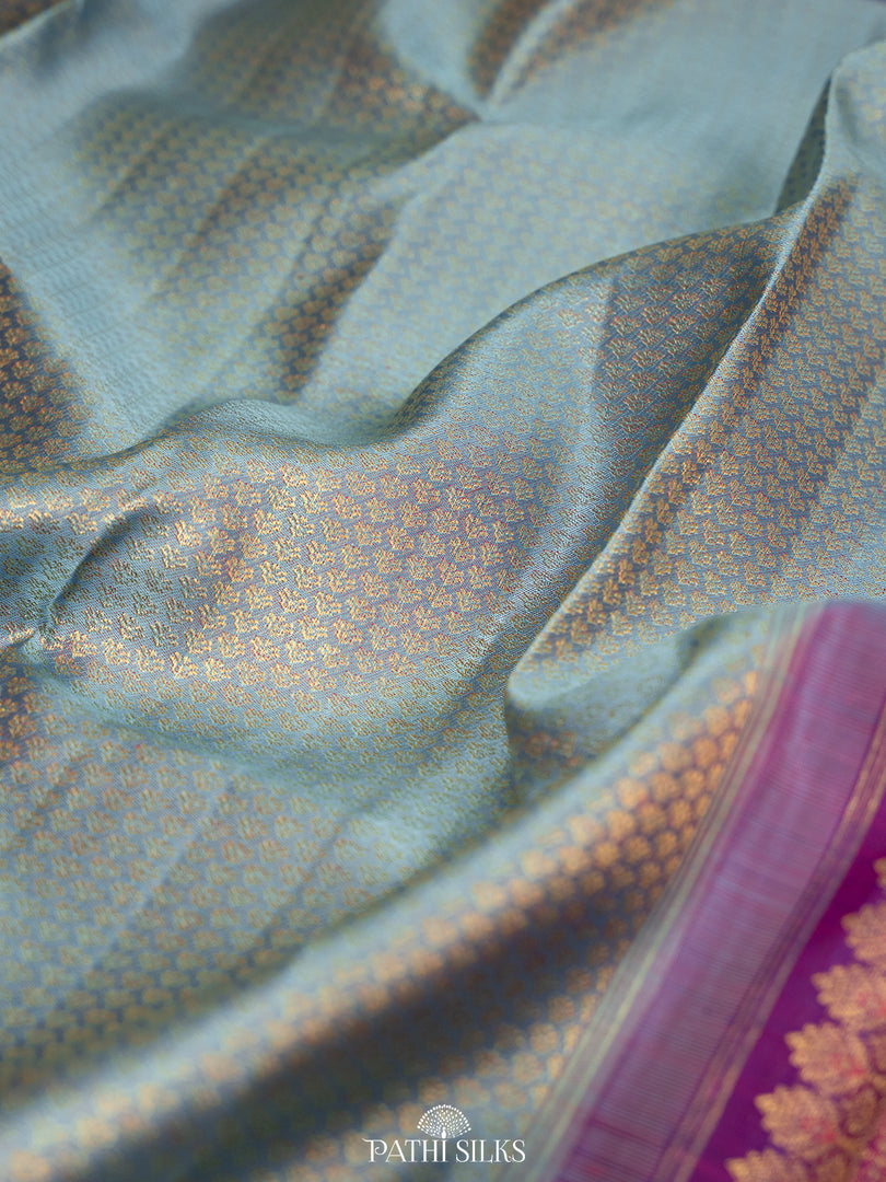 Blue Kanjivaram Silk Saree