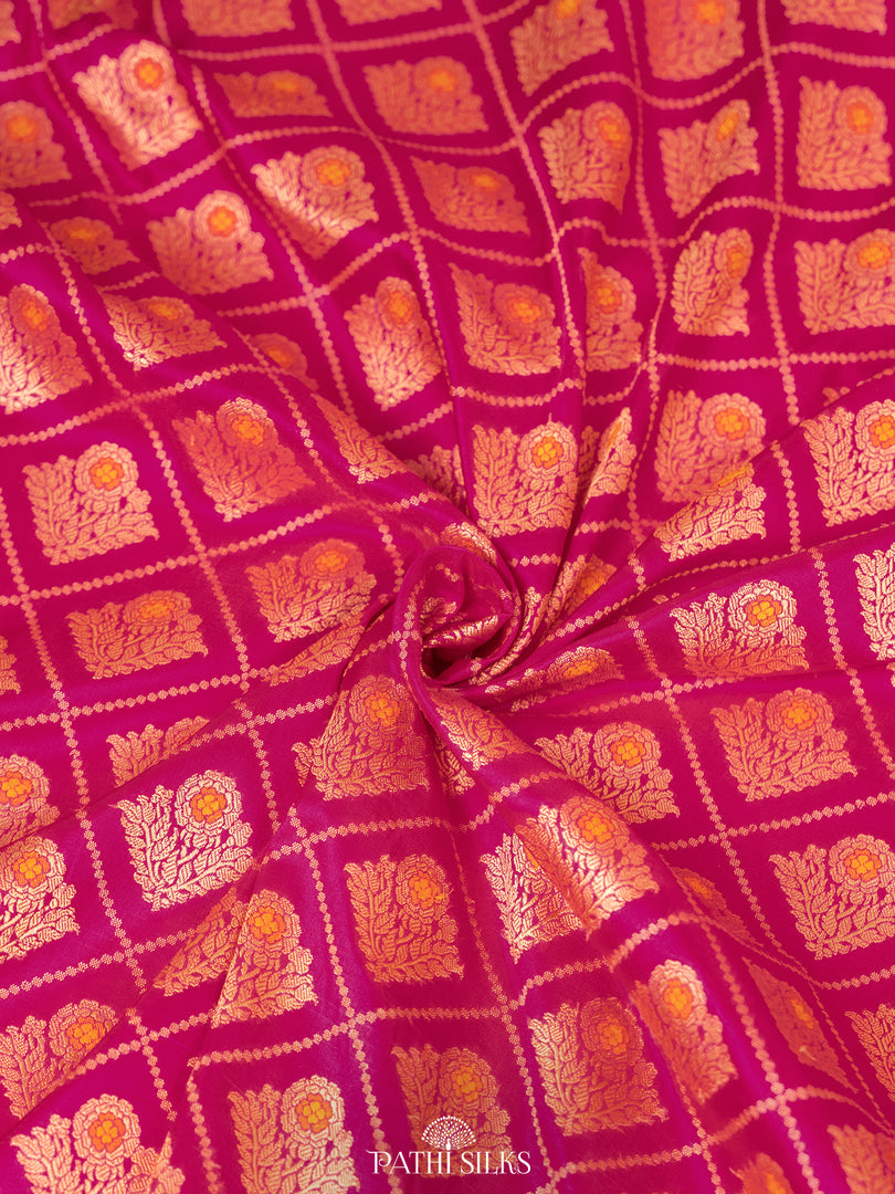 Pink Pichwai Handpainted Kanjivaram Silk Saree