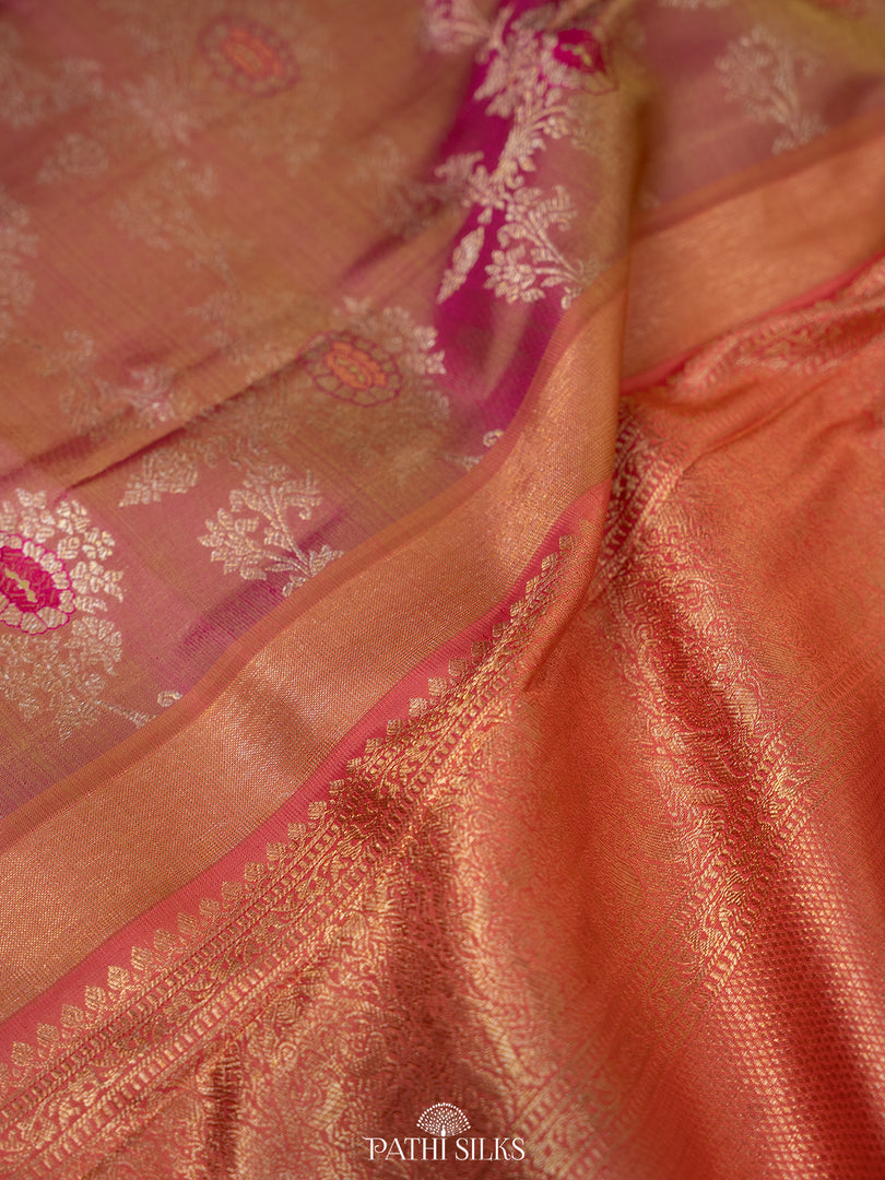 Pink Kanjivaram Silk Saree