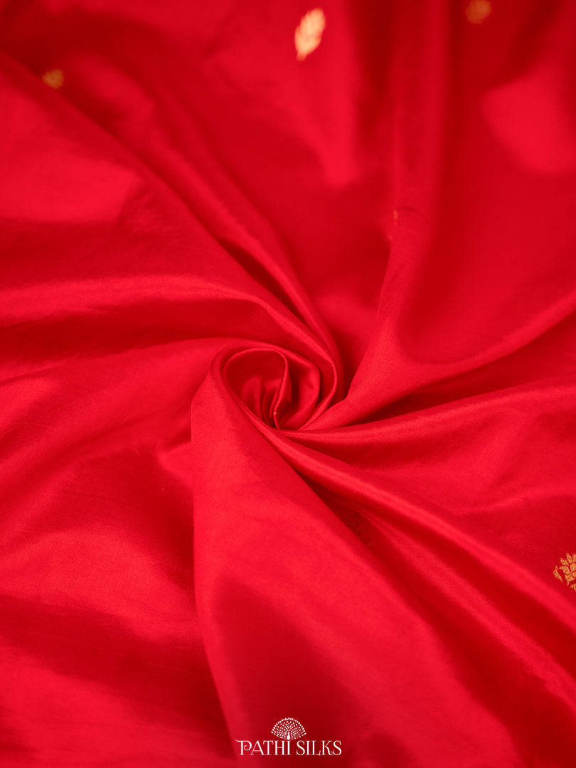 Red banasari silk saree