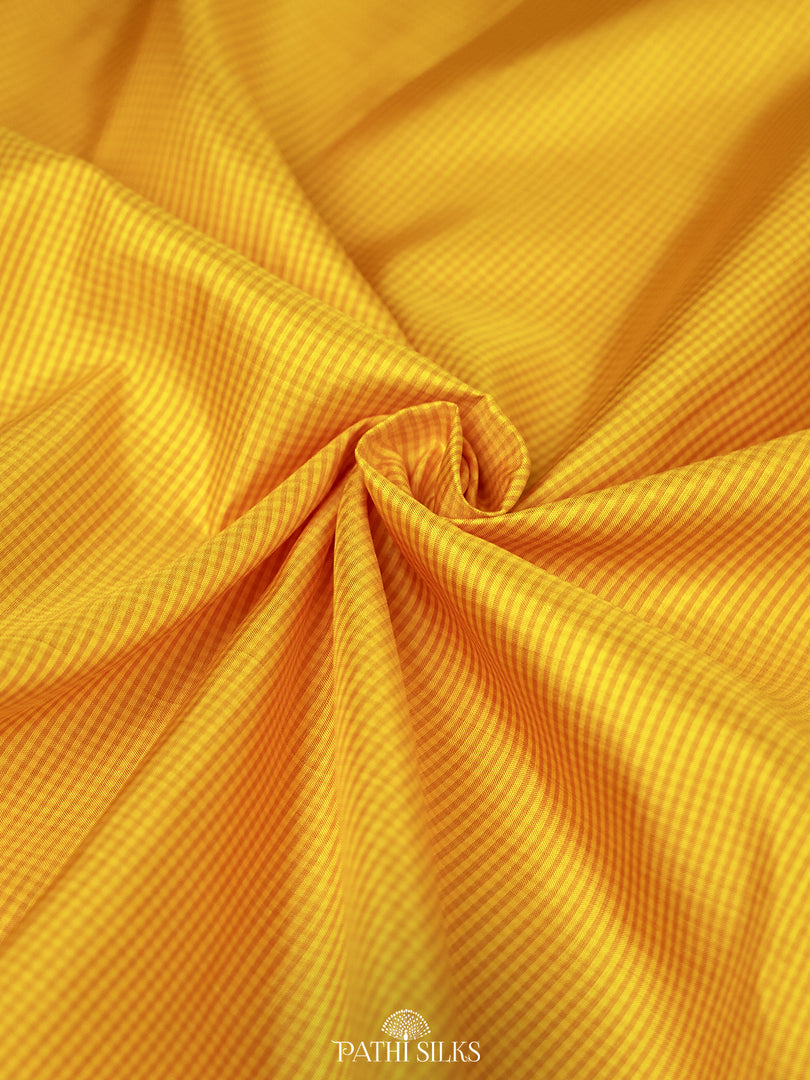 Mustard Kanjivaram Silk Saree