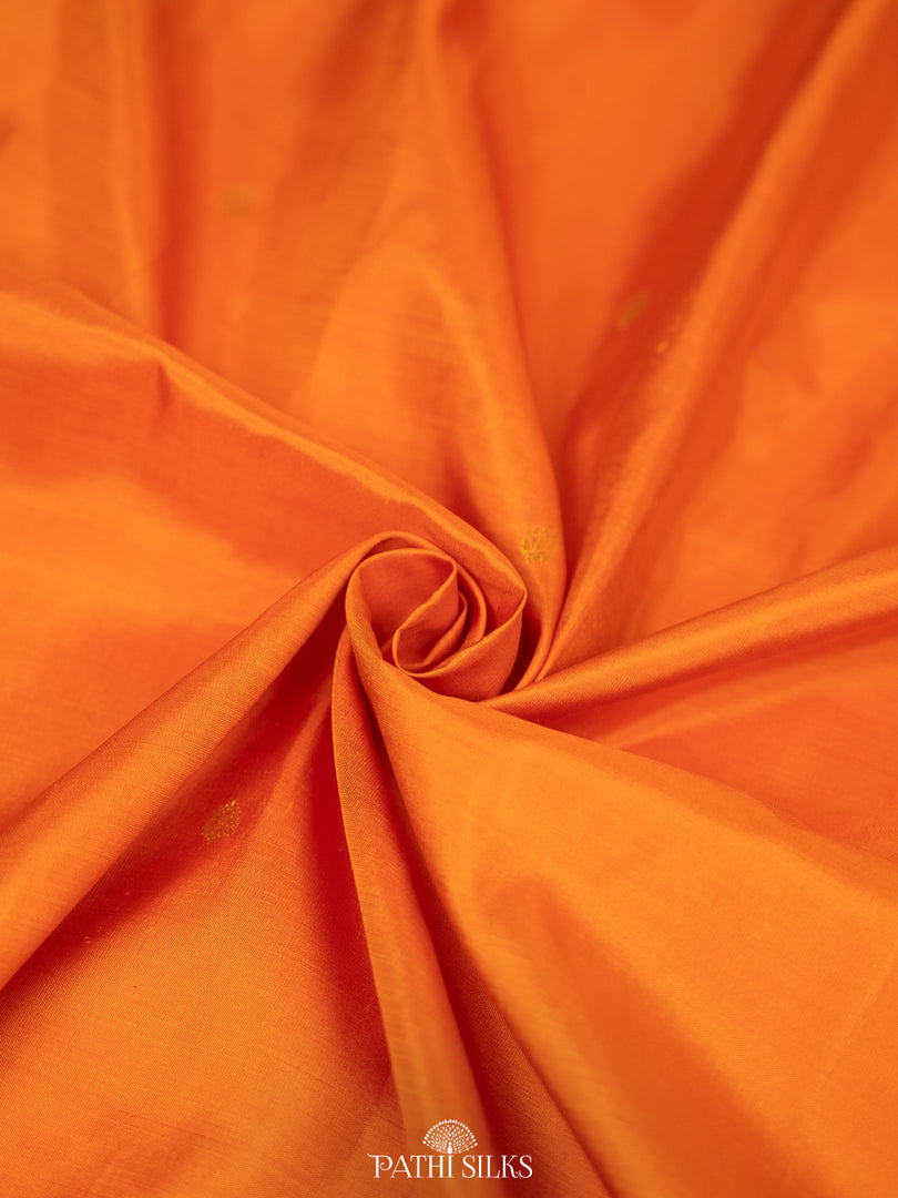 Orange Kanjivaram Silk Saree