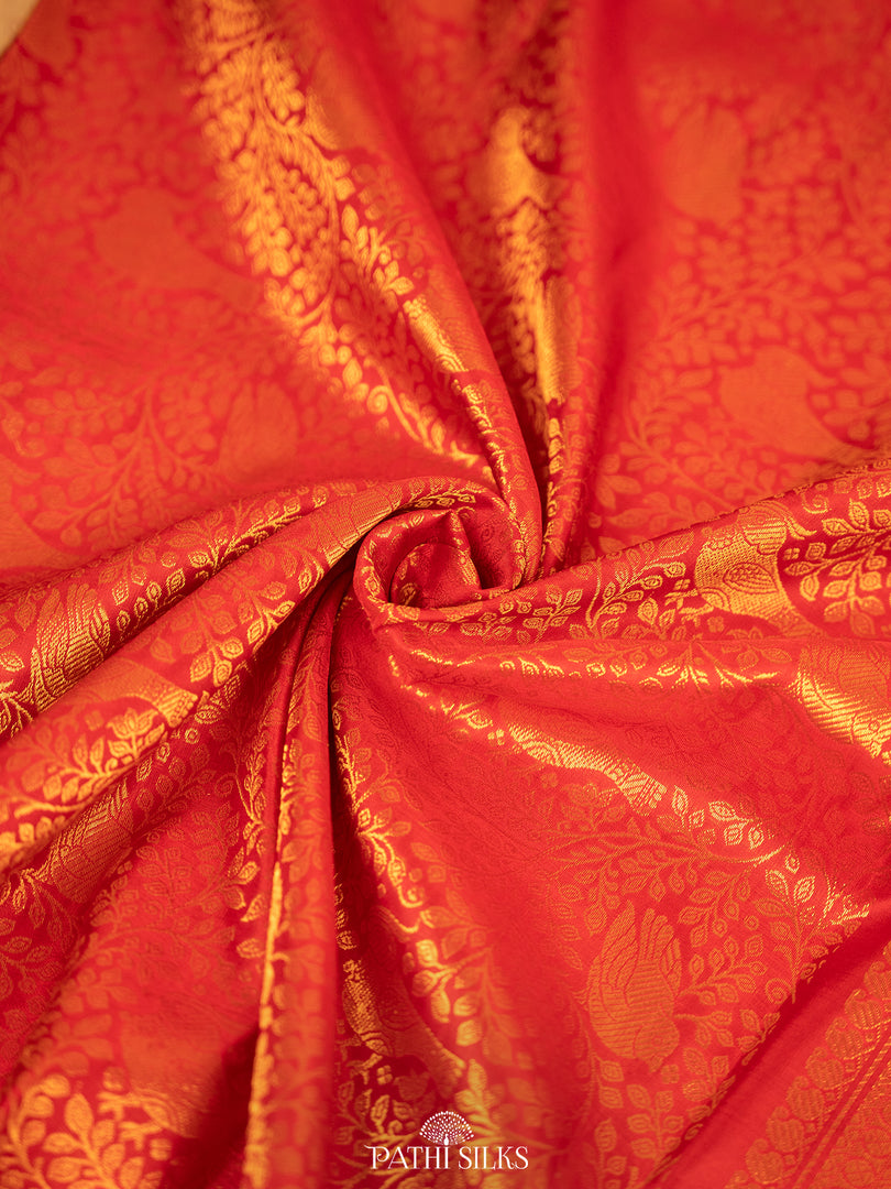Red Kanjivaram Silk Saree