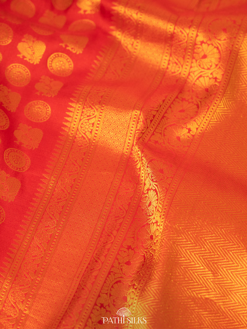 Red Kanjivaram Silk Saree