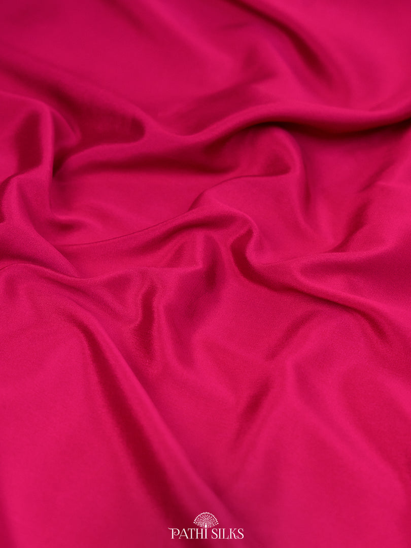 Purple Mysore Crepe Silk Saree with Parsi Embroidery