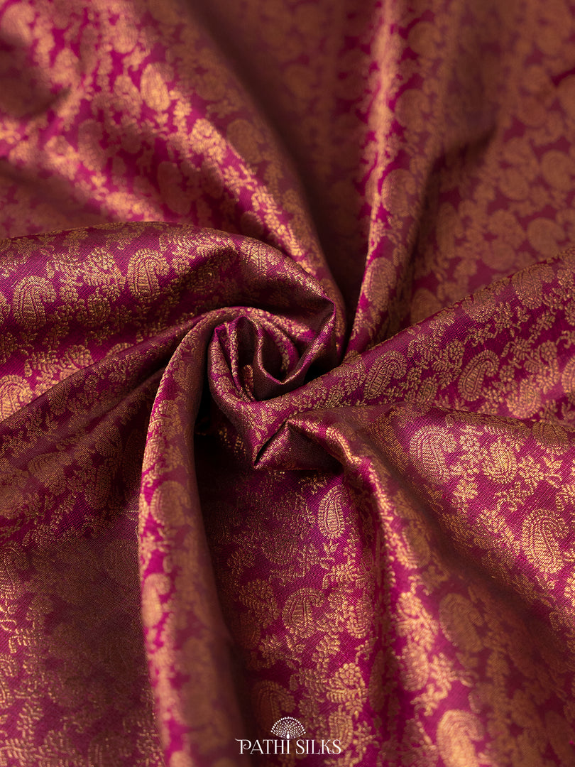 Purple Kanjivaram Silk Saree
