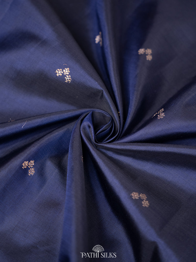 Navy Blue Kanjivaram Silk Saree