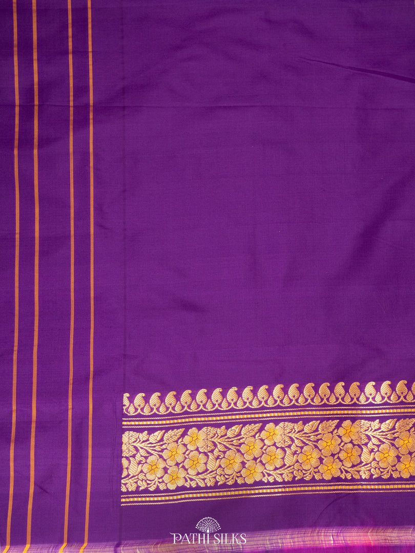 Pink Pichwai Handpainted Kanjivaram Silk Saree