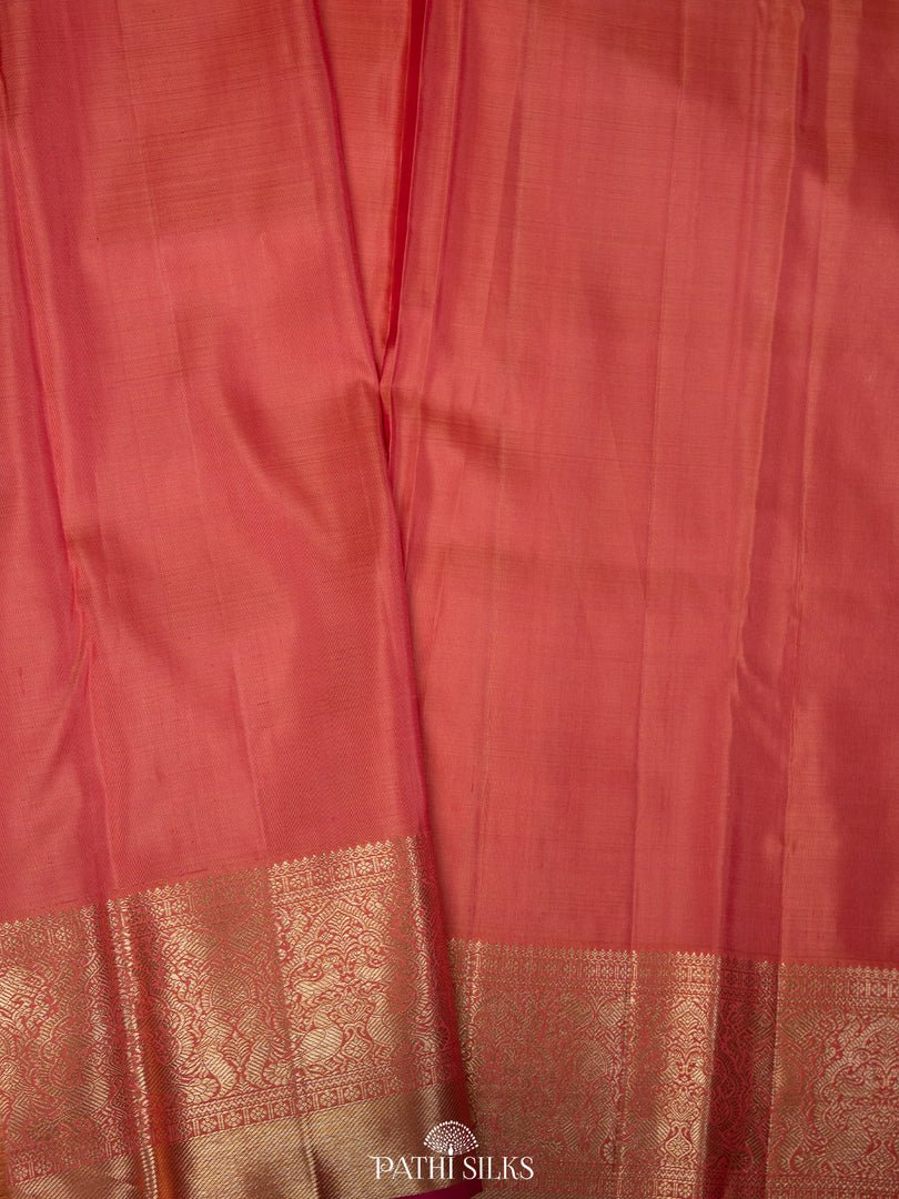 Pink Kanjivaram Silk Saree