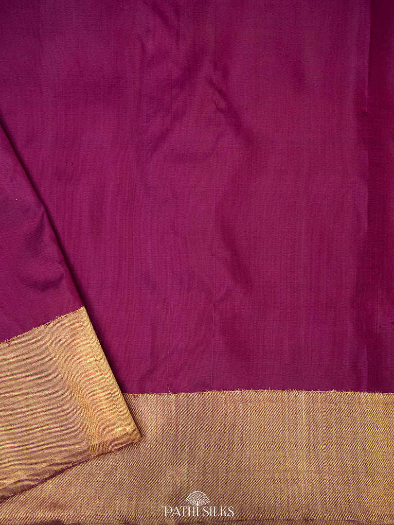 Purple Kanjivaram Silk Saree