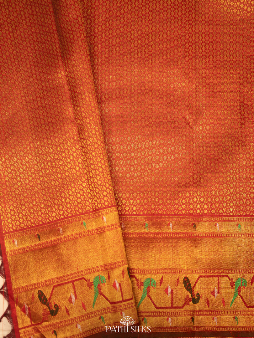 Off white Kanjivaram Silk Saree