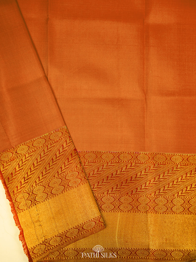 Off white Kanjivaram Silk Saree