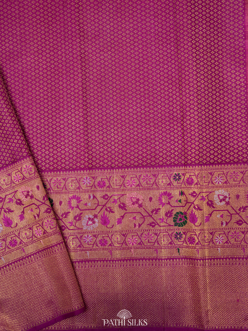 Peach Kanjivaram Silk Saree