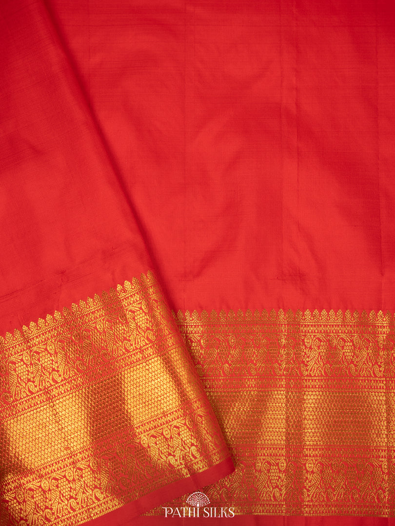 Red Kanjivaram Silk Saree
