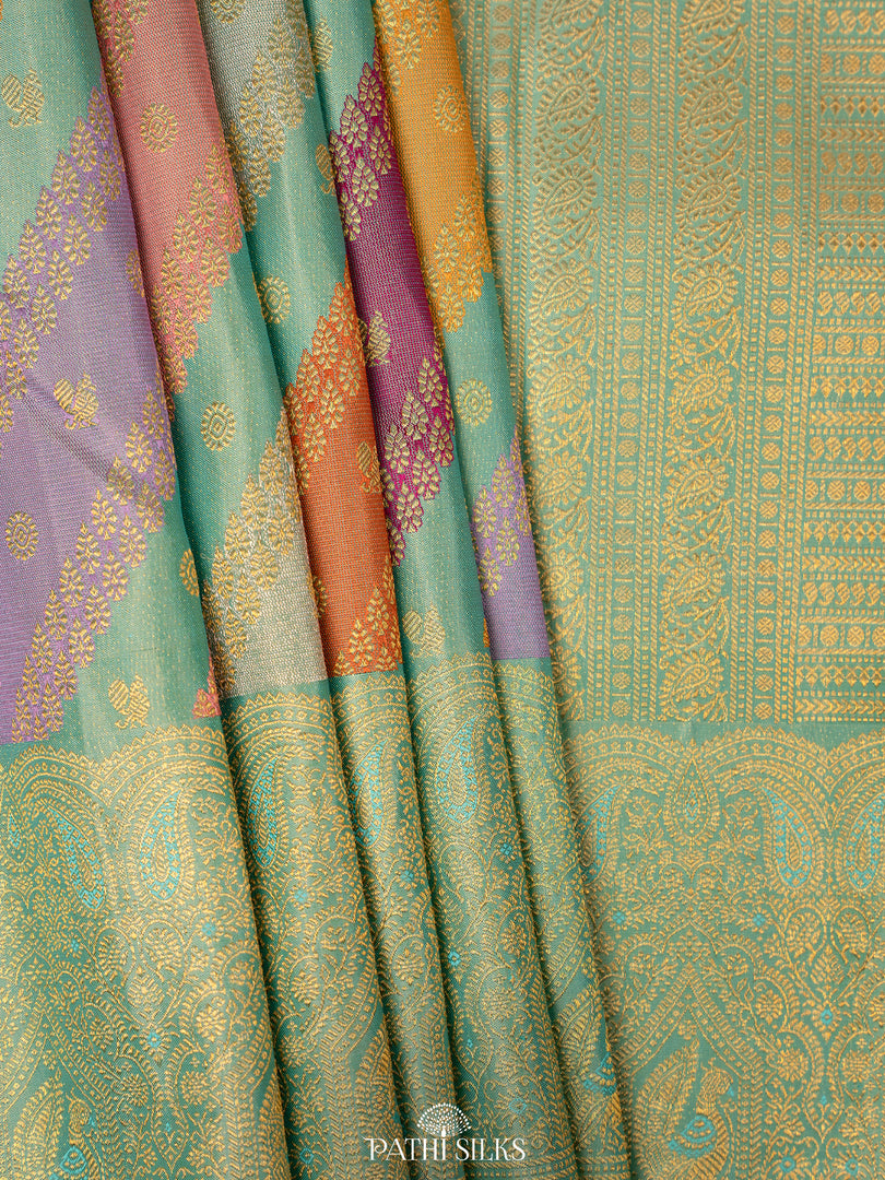Multicolour Rangkot Kanjivaram Silk Saree