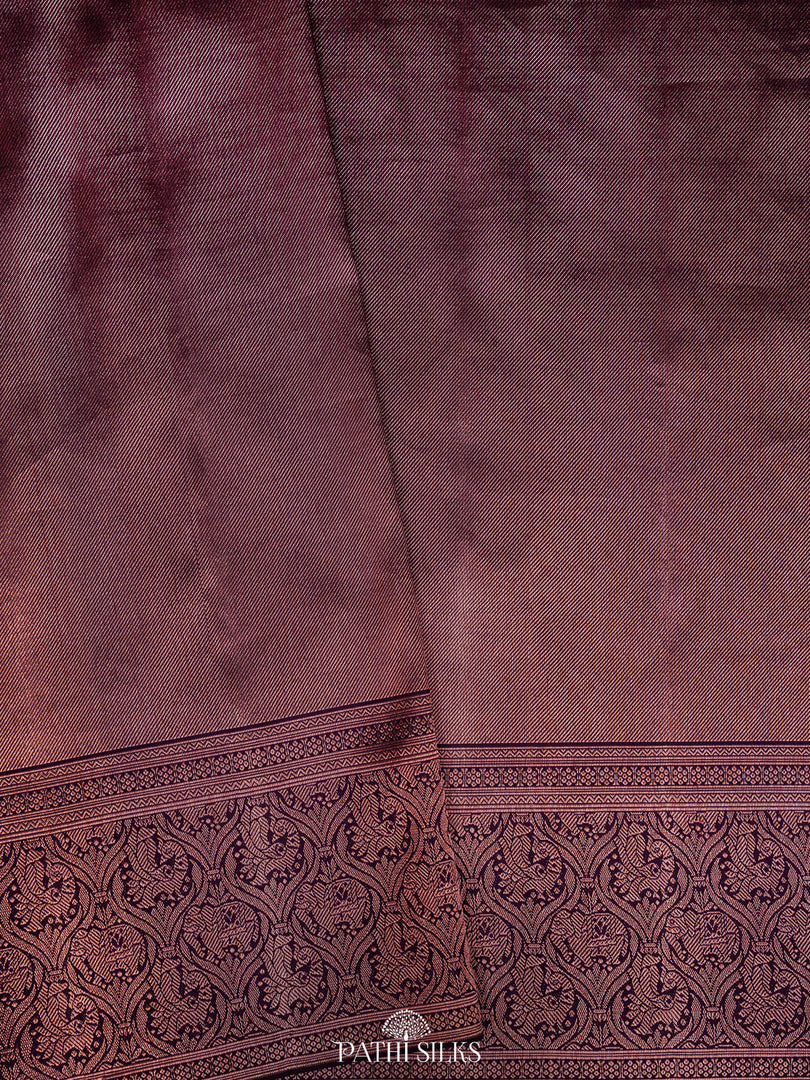 Purple Kanjivaram Silk Saree
