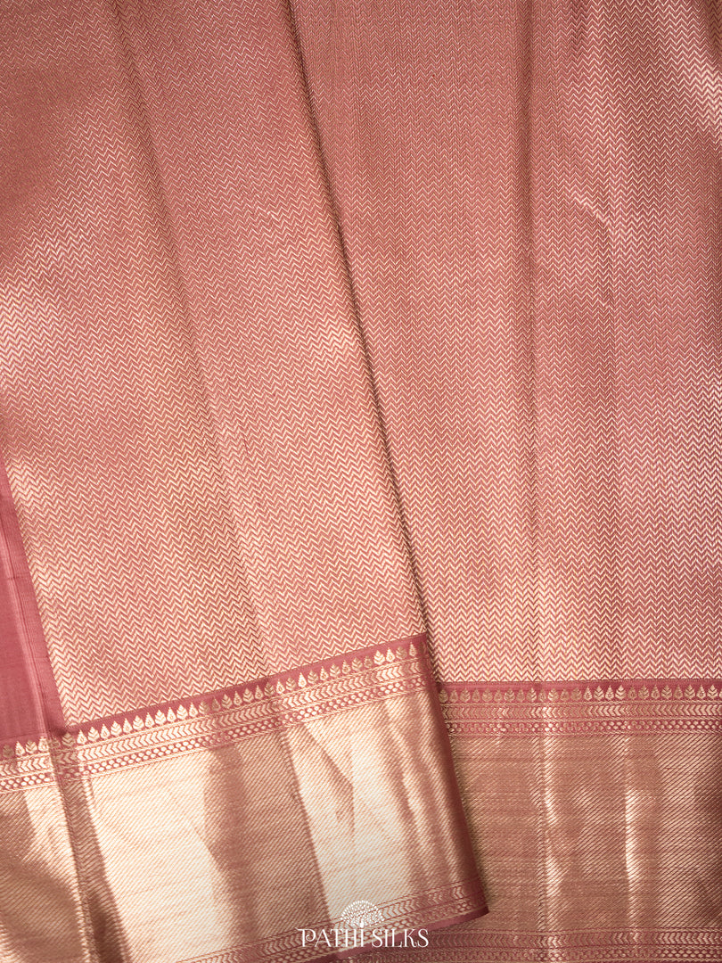 Lilac Kanjivaram Silk Saree