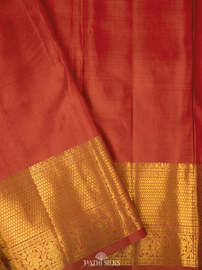 Mustard Kanjivaram Silk Saree