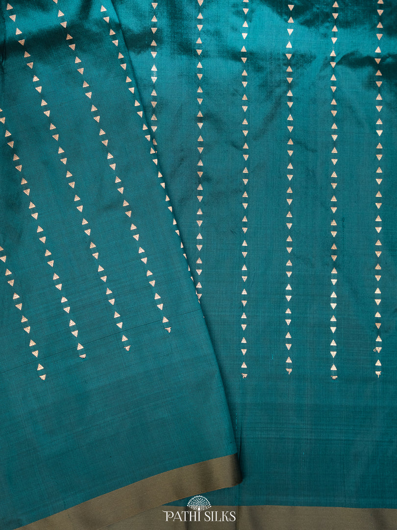 Green banasari silk saree