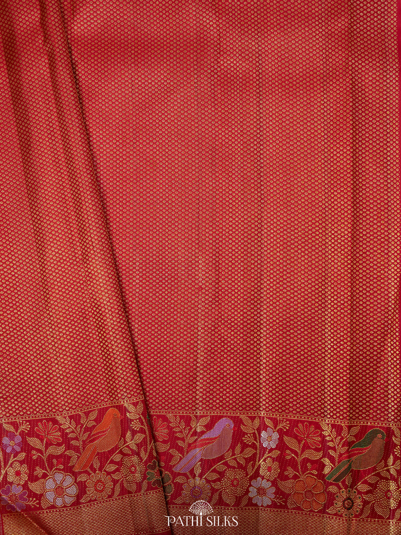 Off white Kanjivaram Silk Saree
