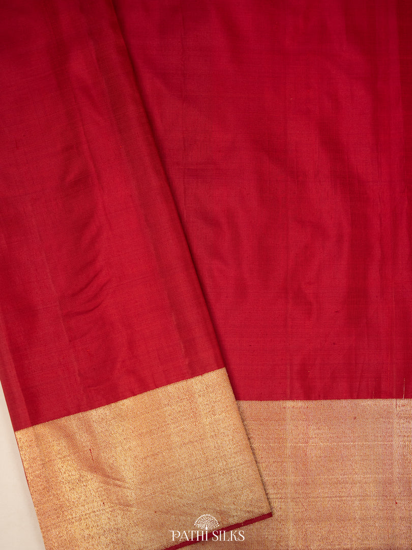 Maroon Kanjivaram Silk Saree