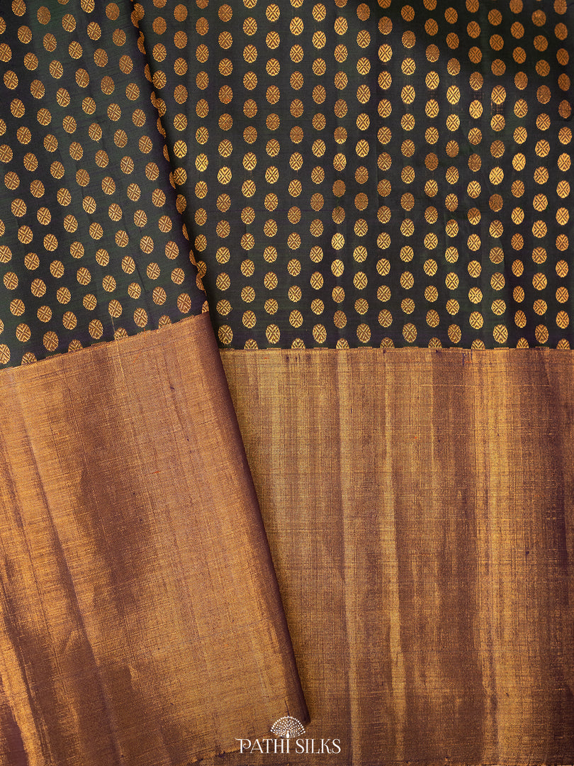 Grey Gadhwal Floral Handpainted Saree